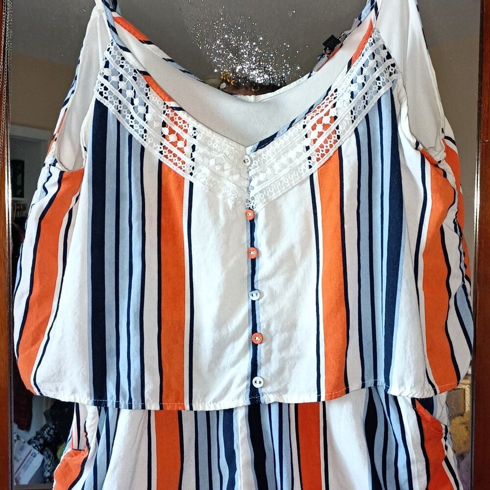 Stripped romper